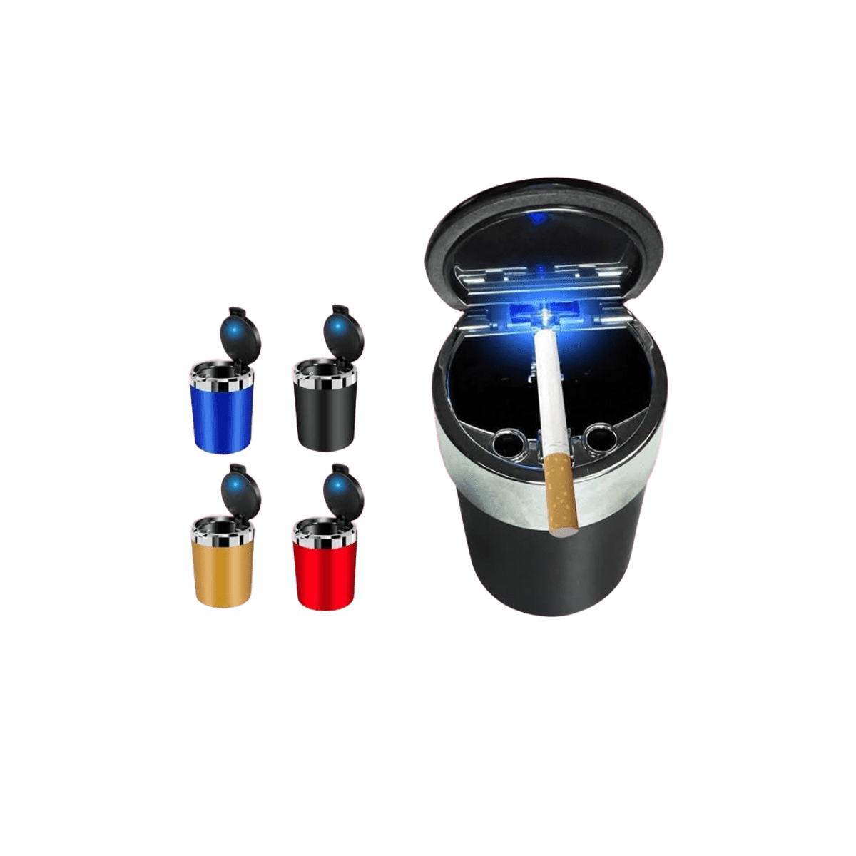 Car Ash Tray Cup Holder With Led Light